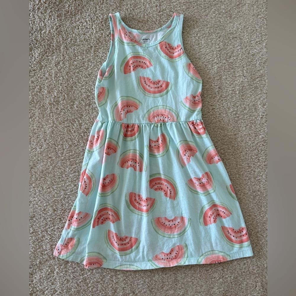 LOT Girls Sleeveless Sundresses Size 7 - Picture 2 of 7